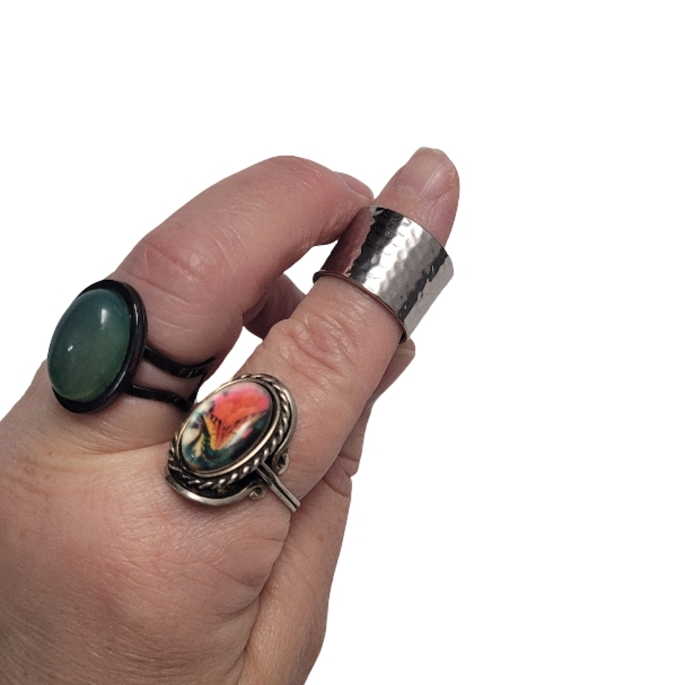 Charming Charlie Silver Wearable Tech Ring